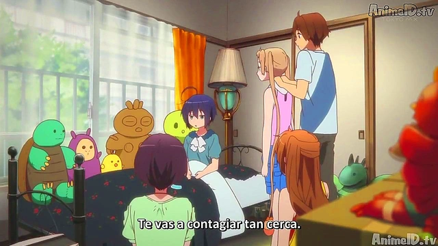 Romantic Chuunibyou Anime Couple Explore Intimate Passion Together