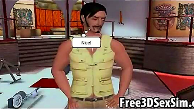 Two Sexy 3D Cartoon Hotties Suck & Fuck Stud Hardcore