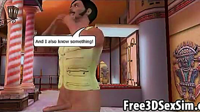 Two Sexy 3D Cartoon Hotties Suck & Fuck Stud Hardcore