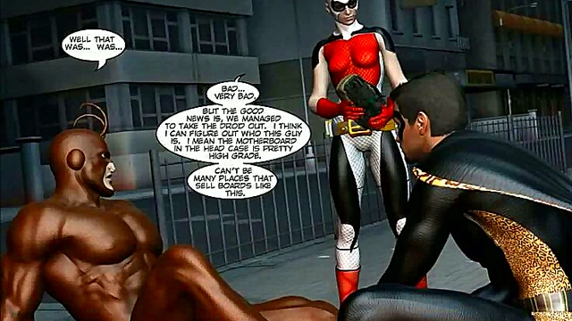 Big-Titted Hero Fights Military Robots & Gets Fucked By Huge Dicks In Sci-Fi 3D Hentai