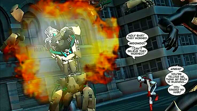 Big-Titted Hero Fights Military Robots & Gets Fucked By Huge Dicks In Sci-Fi 3D Hentai