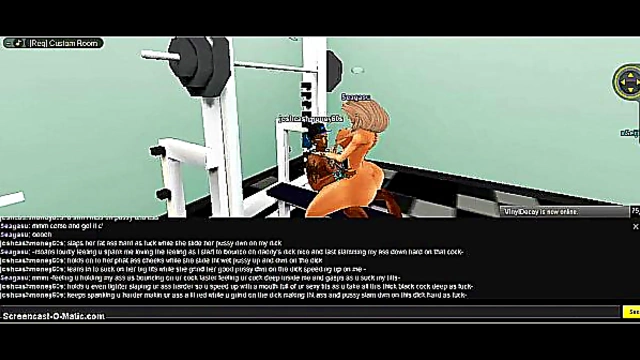 3D Anime Babe Gets Fucked In Virtual Sea Gym Fantasy Game Scene