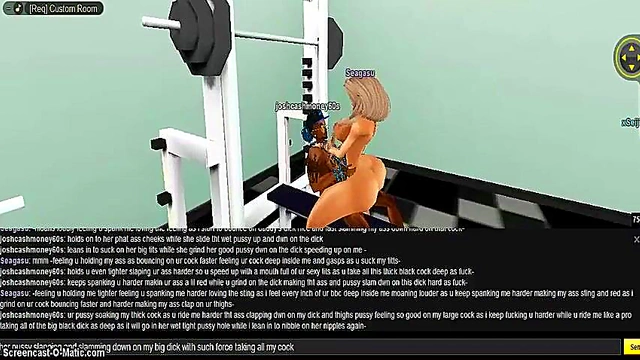 3D Anime Babe Gets Fucked In Virtual Sea Gym Fantasy Game Scene