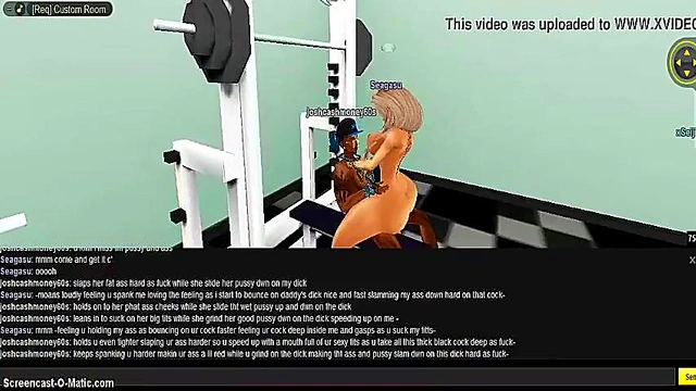 3D Anime Babe Gets Fucked In Virtual Sea Gym Fantasy Game Scene