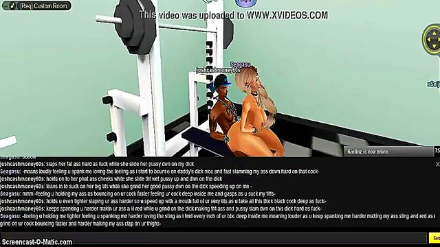 3D Anime Babe Gets Fucked In Virtual Sea Gym Fantasy Game Scene