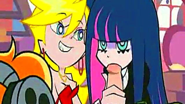 Horny Hentai Game Zone – Girl in Panties and Stockings Teases Cock