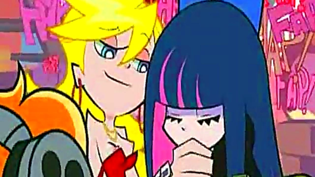 Horny Hentai Game Zone – Girl in Panties and Stockings Teases Cock