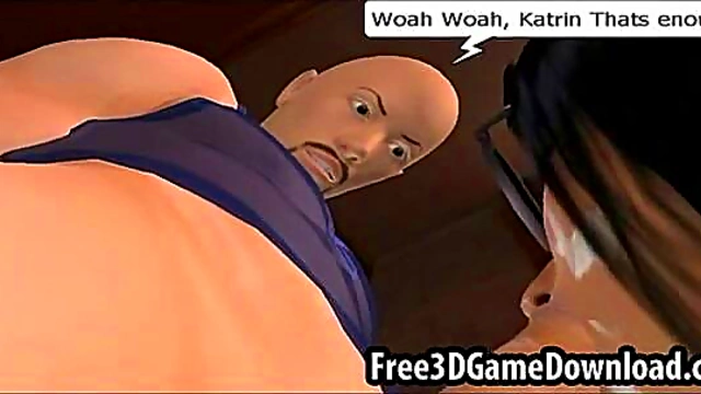 3D Cartoon Teen Beauty With Glasses Gives Intense Blowjob For Hot cumShots