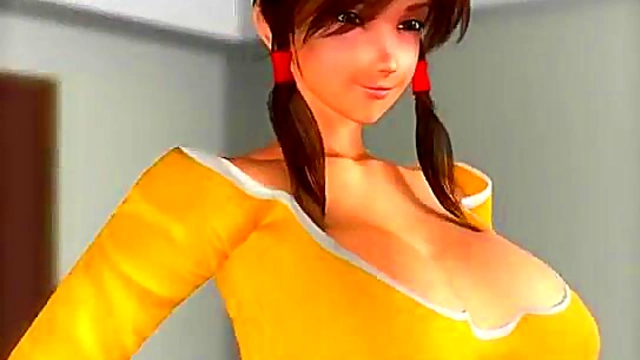 Busty 3D Hottie Tastes Hard Cock In Steamy Anime Hardcore Scene