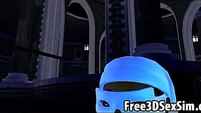 Stunning 3D Cartoon Babe Gets Double Teamed for Hardcore Anime Fun