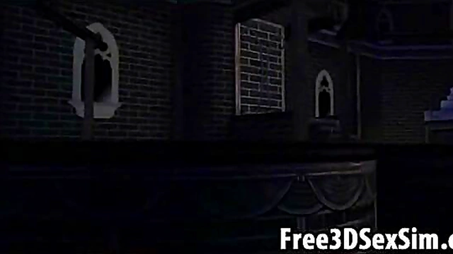 Stunning 3D Cartoon Babe Gets Double Teamed for Hardcore Anime Fun