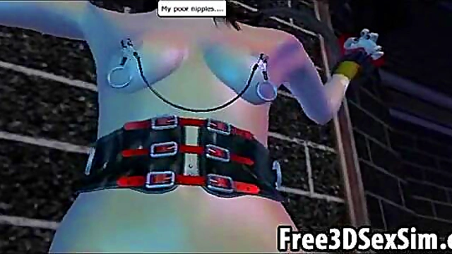 Stunning 3D Cartoon Babe Gets Double Teamed for Hardcore Anime Fun