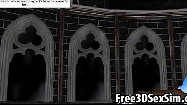 Stunning 3D Cartoon Babe Gets Double Teamed for Hardcore Anime Fun