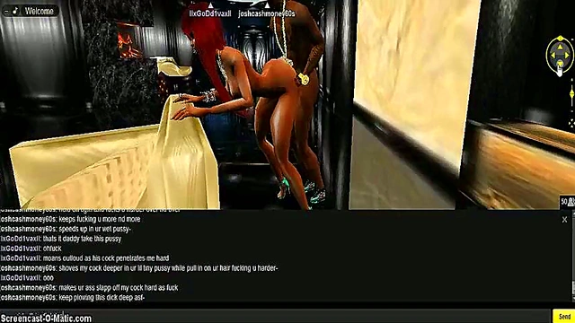 Diva Gold Seduces in Bedroom for Steamy 3D Anime Game Action