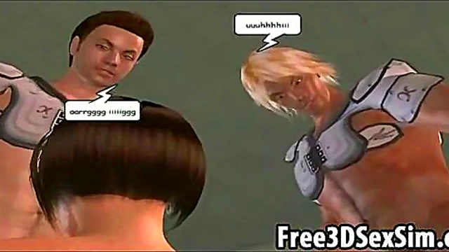 Foxy 3D Cartoon Hotties Suck & Fuck The Team For Group Cumshots