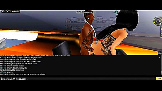 3D Cartoon Anime Chick Gets Wild in IMVU Game Adventure