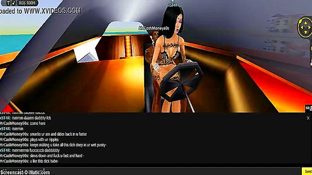 3D Cartoon Anime Chick Gets Wild in IMVU Game Adventure