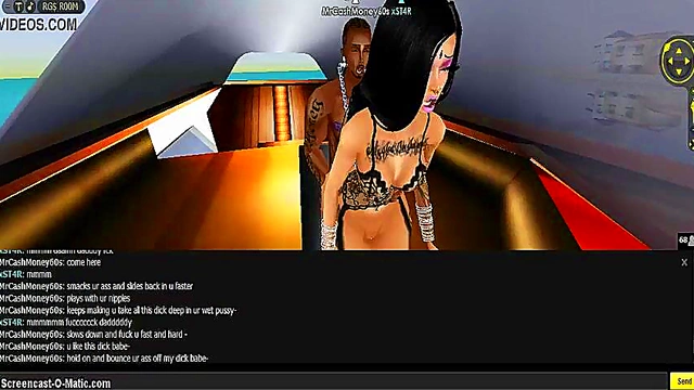 3D Cartoon Anime Chick Gets Wild in IMVU Game Adventure