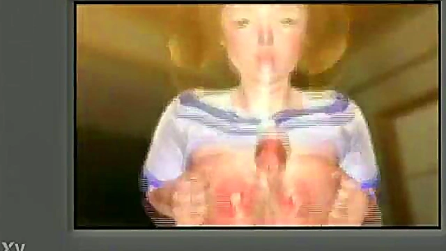 Blonde Hentai Anime Babe With Bubble Butt Eats Pussy And Cums Softly Twice