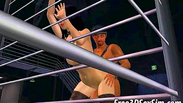 Hot 3D Brunette Gets Fucked Hard While Wearing Her Bra