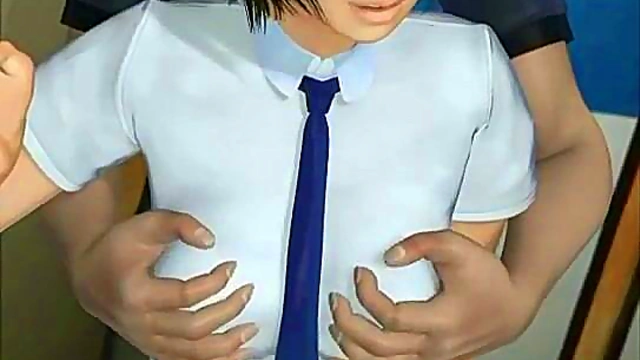 Busty Anime Hottie Gets Her Nipples Licked In Hardcore Hentai Action