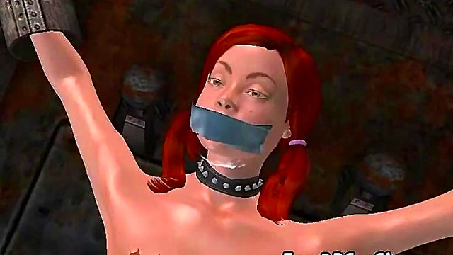 Tied-Up 3D Cartoon Babes Get Fucked Hardcore In Anime Group Session