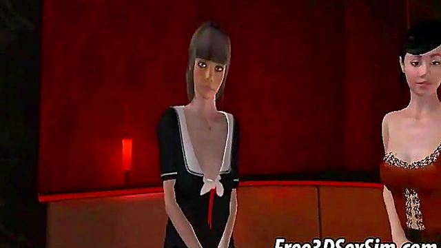 Sexy Babes Showcase Their Moves in 3D Anime Sex Villa Game Compilation