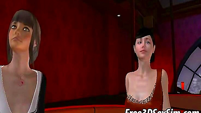 Sexy Babes Showcase Their Moves in 3D Anime Sex Villa Game Compilation