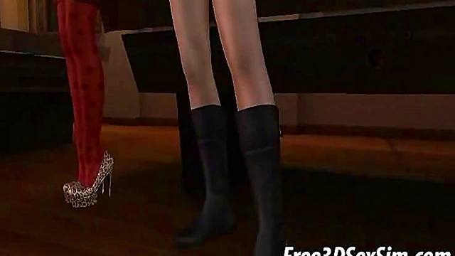 Sexy Babes Showcase Their Moves in 3D Anime Sex Villa Game Compilation