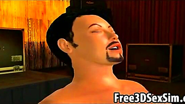 Busty Brunette Cartoon Hottie Gets Fucked Hardcore With Big Tits