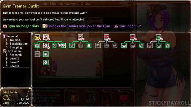 My Girlfriend and I Enjoy Hot Busty Hottie in Karryn's Prison Hentai Game