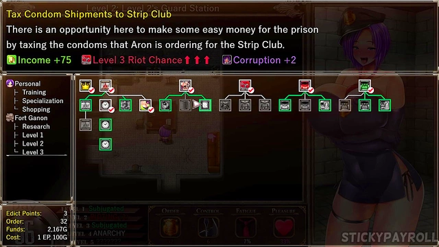 My Girlfriend and I Enjoy Hot Busty Hottie in Karryn's Prison Hentai Game