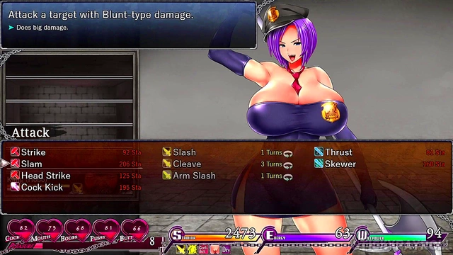 My Girlfriend and I Enjoy Hot Busty Hottie in Karryn's Prison Hentai Game