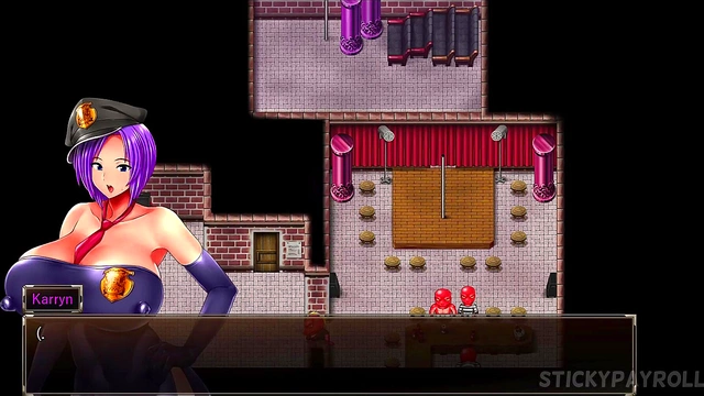 My Girlfriend and I Enjoy Hot Busty Hottie in Karryn's Prison Hentai Game