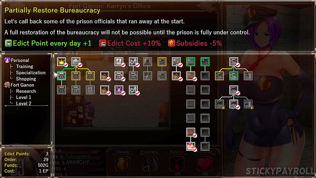 My Girlfriend and I Enjoy Hot Busty Hottie in Karryn's Prison Hentai Game