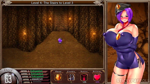 My Girlfriend and I Enjoy Hot Busty Hottie in Karryn's Prison Hentai Game