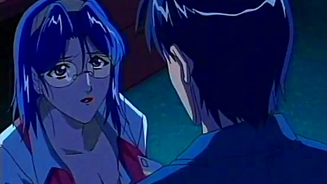 Office Seduction – Anime Babe in Lingerie Tempts Her Boss for a naughty encounter