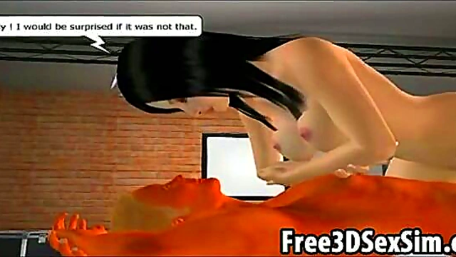 Stunning 3D Brunette Gets Fucked Hard In Anime Hardcore Scene