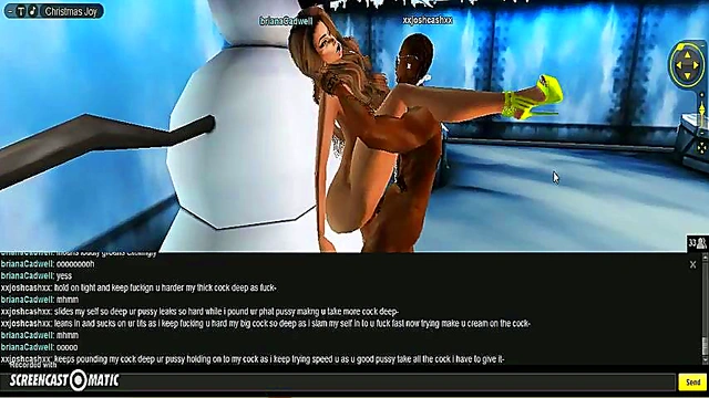 Briana X-Mas Rides 3D Anime Dick in Steamy Holiday Porn Adventure