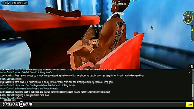 Briana X-Mas Rides 3D Anime Dick in Steamy Holiday Porn Adventure