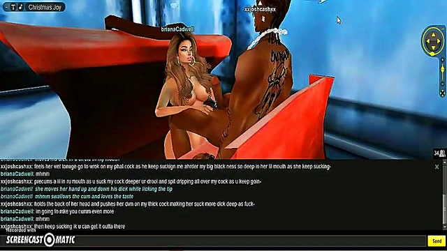 Briana X-Mas Rides 3D Anime Dick in Steamy Holiday Porn Adventure