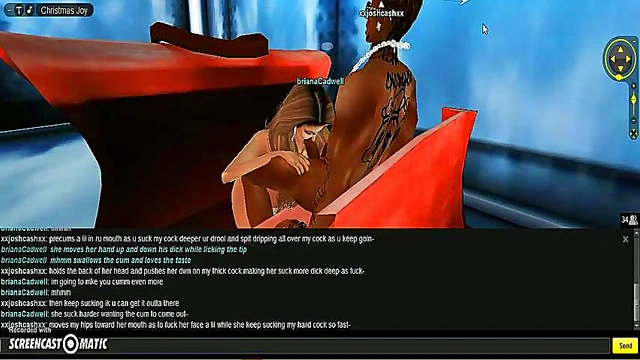 Briana X-Mas Rides 3D Anime Dick in Steamy Holiday Porn Adventure