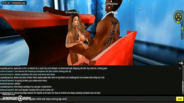 Briana X-Mas Rides 3D Anime Dick in Steamy Holiday Porn Adventure