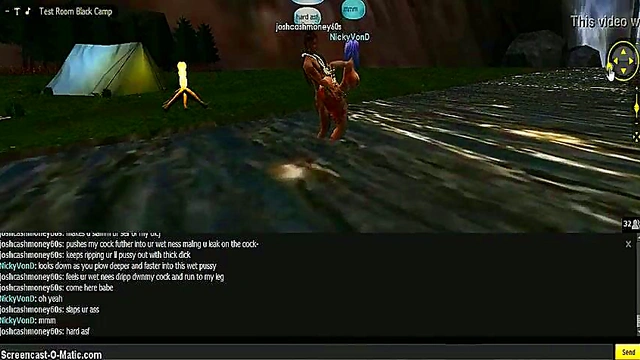 Nicky Camp's 3D Cartoon Anime Game Adventure With IMVU Seduction