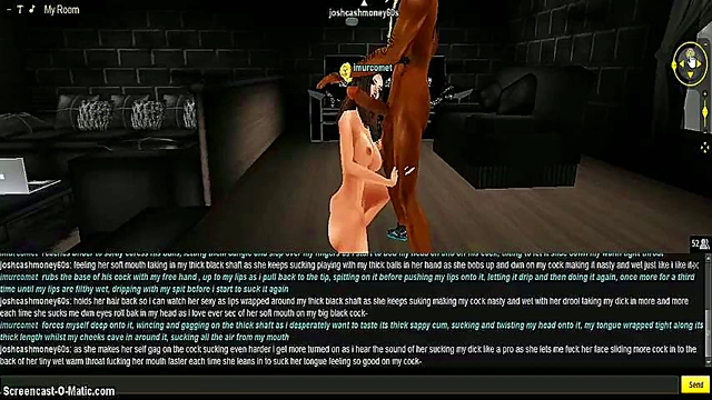 Comet Head Anime Chick Rides Dick Hard In 3D IMVU Porn Game Action