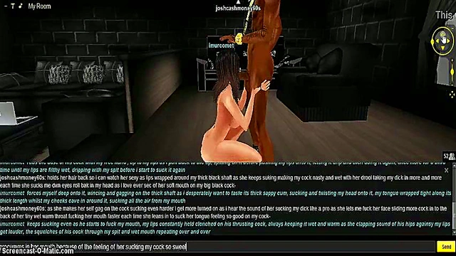 Comet Head Anime Chick Rides Dick Hard In 3D IMVU Porn Game Action