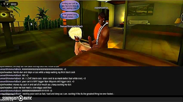 Sunset Beach Head – 3D Anime Couple Enjoy Steamy Game Session On IMVU