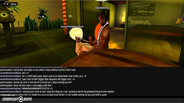 Sunset Beach Head – 3D Anime Couple Enjoy Steamy Game Session On IMVU