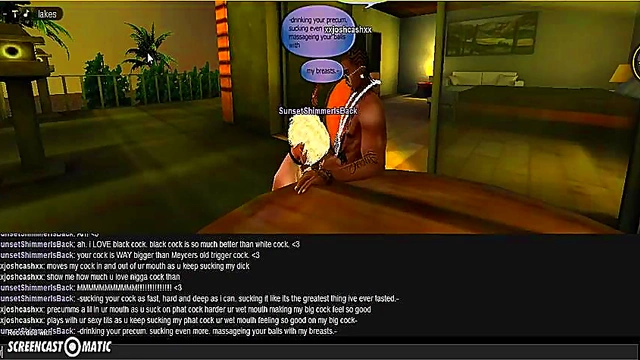 Sunset Beach Head – 3D Anime Couple Enjoy Steamy Game Session On IMVU