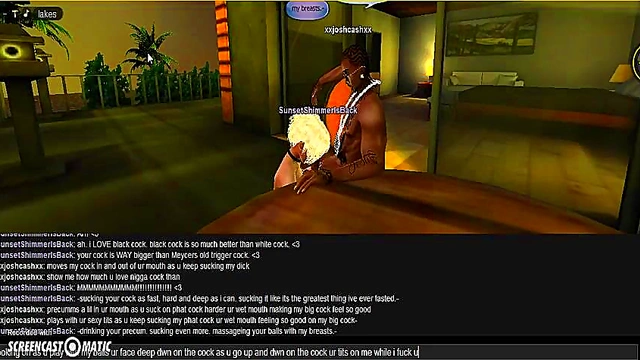 Sunset Beach Head – 3D Anime Couple Enjoy Steamy Game Session On IMVU